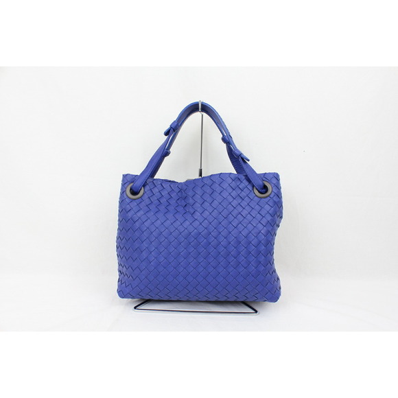 Bottega Veneta Medium Garda Bag Leather Blue - Picture 4 of 10